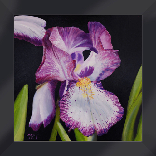 Iris Bloom 10x10 $500 at Hunter Wolff Gallery